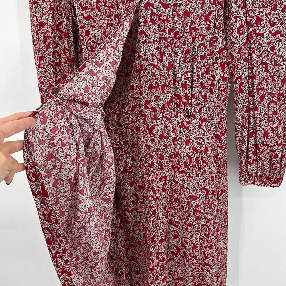 Ba&sh Floral Printed Camille Wrap Dress Size 2 - Picture 7 of 15